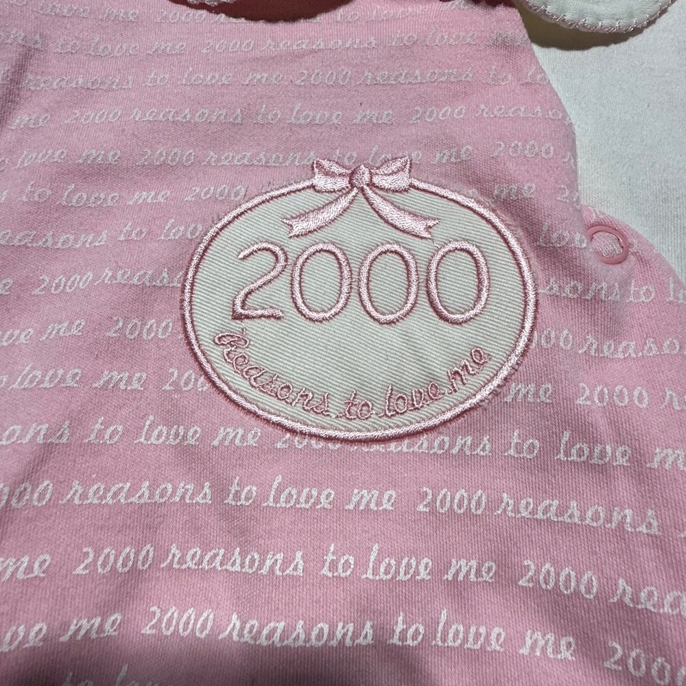 Vintage Alexis Romper Pink 2000 Reasons to Love Me Y2KKids Retro - Picture 2 of 9